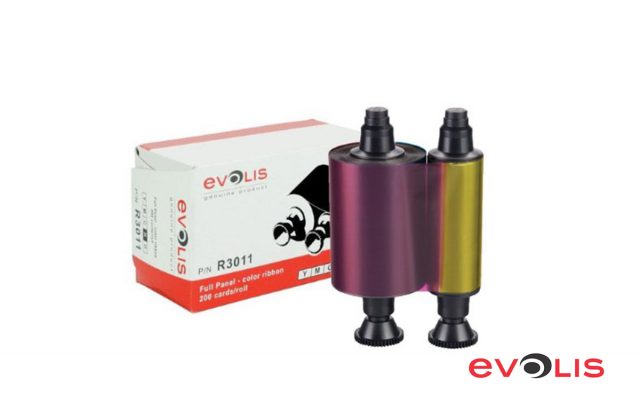 Evolis R3011 YMCKO Renkli Ribon