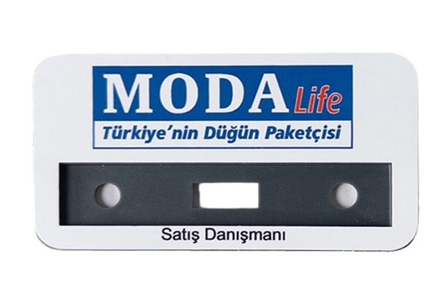 Mıknatıslı Metal Personel Kartı